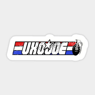 U.X.O. Joe, a real grid hero! Sticker